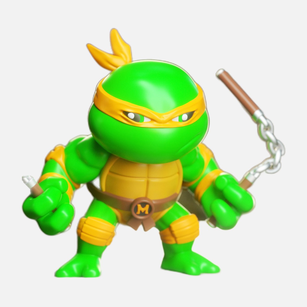 Michelangelo Tartarughe Ninja, statuina chibi da assemblare